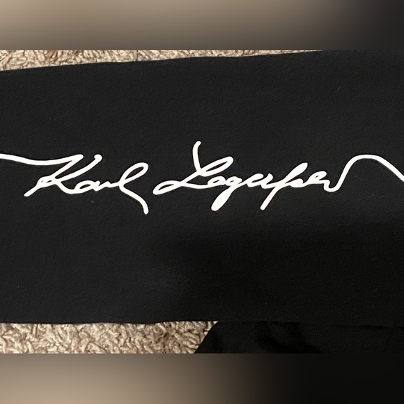 Karl Lagerfeld Paris Pullover Sweater Size XL Cat with Gold Glasses-Cotton Logo - Picture 4 of 5